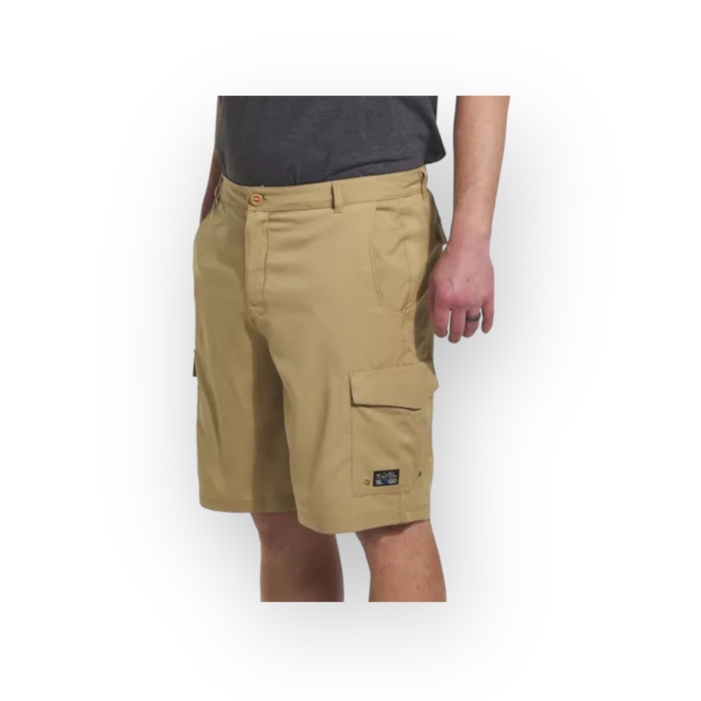 Salt Life® 𓆉 La Vida SLX Hybrid Fishing Cargo Shorts 𓆉 Khaki 38 𓆉 Work Play - Picture 4 of 16